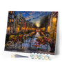 Paint by numbers | View of Amsterdam canal | advanced new arrivals landscapes cities | Figured'Art