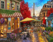 Load image into Gallery viewer, Paint by numbers | Terrace in Paris | intermediate new arrivals landscapes cities | Figured'Art