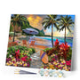 Paint by numbers | Under coconut palm trees | intermediate new arrivals landscapes | Figured'Art