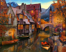 Load image into Gallery viewer, Paint by numbers | Warm canals | advanced new arrivals landscapes cities | Figured'Art