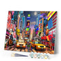 Paint by numbers | Night in Timesquare | advanced new arrivals landscapes cities | Figured'Art