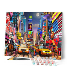 Load image into Gallery viewer, Paint by numbers | Night in Timesquare | advanced new arrivals landscapes cities | Figured'Art