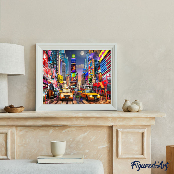 Paint by numbers | Night in Timesquare | advanced new arrivals landscapes cities | Figured'Art