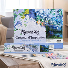 Load image into Gallery viewer, Paint by numbers | Nocturnal lake | forest intermediate new arrivals landscapes | Figured'Art