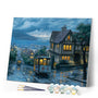 Paint by numbers | Tramway at dusk | intermediate new arrivals landscapes cities | Figured'Art