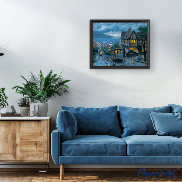 Paint by numbers | Tramway at dusk | intermediate new arrivals landscapes cities | Figured'Art
