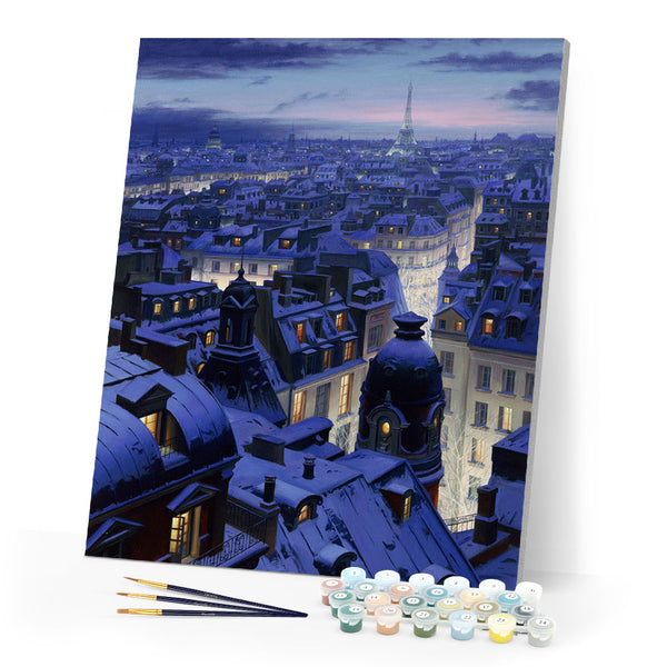 Paint by numbers | Paris Roofs | intermediate new arrivals landscapes cities | Figured'Art