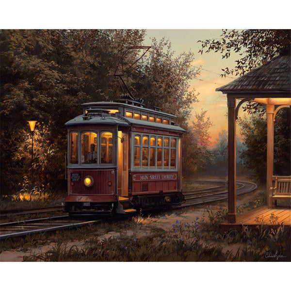 Paint by numbers | Tram station | intermediate new arrivals landscapes cities | Figured'Art