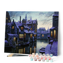 Load image into Gallery viewer, Paint by numbers | water canals at dusk | intermediate new arrivals landscapes cities | Figured'Art