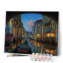 Load image into Gallery viewer, Paint by numbers | Visit of the Venice Canal | ships and boats intermediate new arrivals landscapes cities | Figured'Art