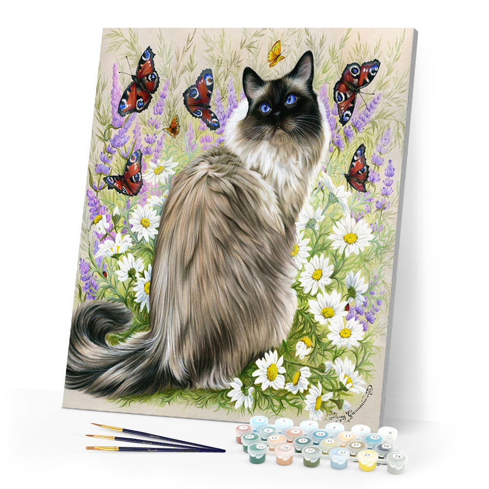 Paint by numbers | Discovery of butterflies | animals cats flowers intermediate new arrivals butterflies | Figured'Art