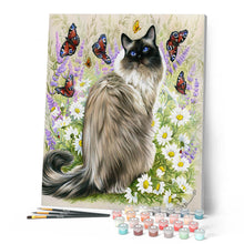 Load image into Gallery viewer, Paint by numbers | Discovery of butterflies | animals cats flowers intermediate new arrivals butterflies | Figured'Art