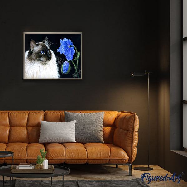 Paint by numbers | Face to face Flowers | animals cats easy flowers new arrivals | Figured'Art