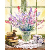 Paint by numbers | Lupine bouquet | flowers intermediate new arrivals | Figured'Art