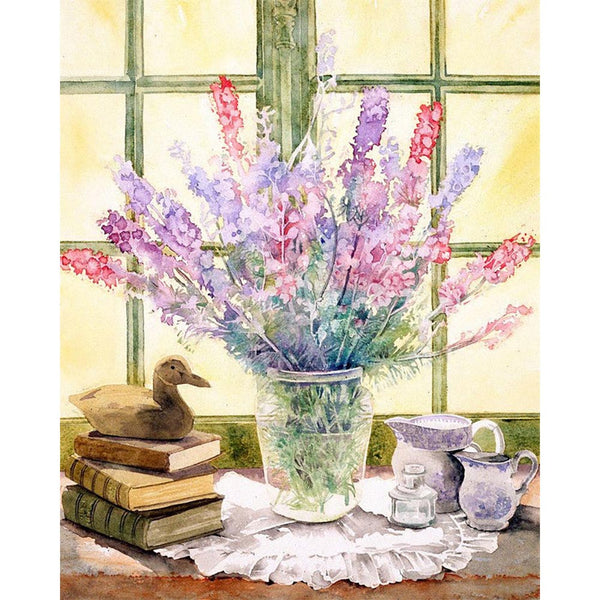 Paint by numbers | Lupine bouquet | flowers intermediate new arrivals | Figured'Art