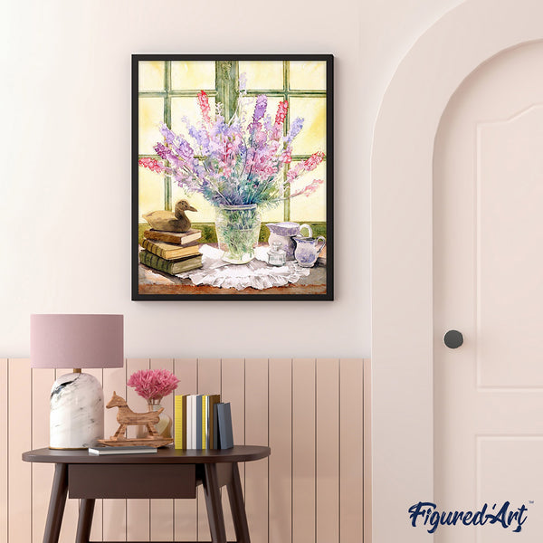 Paint by numbers | Lupine bouquet | flowers intermediate new arrivals | Figured'Art