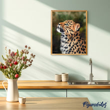 Load image into Gallery viewer, Paint by numbers | Curious leopard | animals intermediate leopards new arrivals | Figured'Art