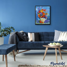 Load image into Gallery viewer, Paint by numbers | Orange and purple bouquet | flowers intermediate new arrivals | Figured'Art