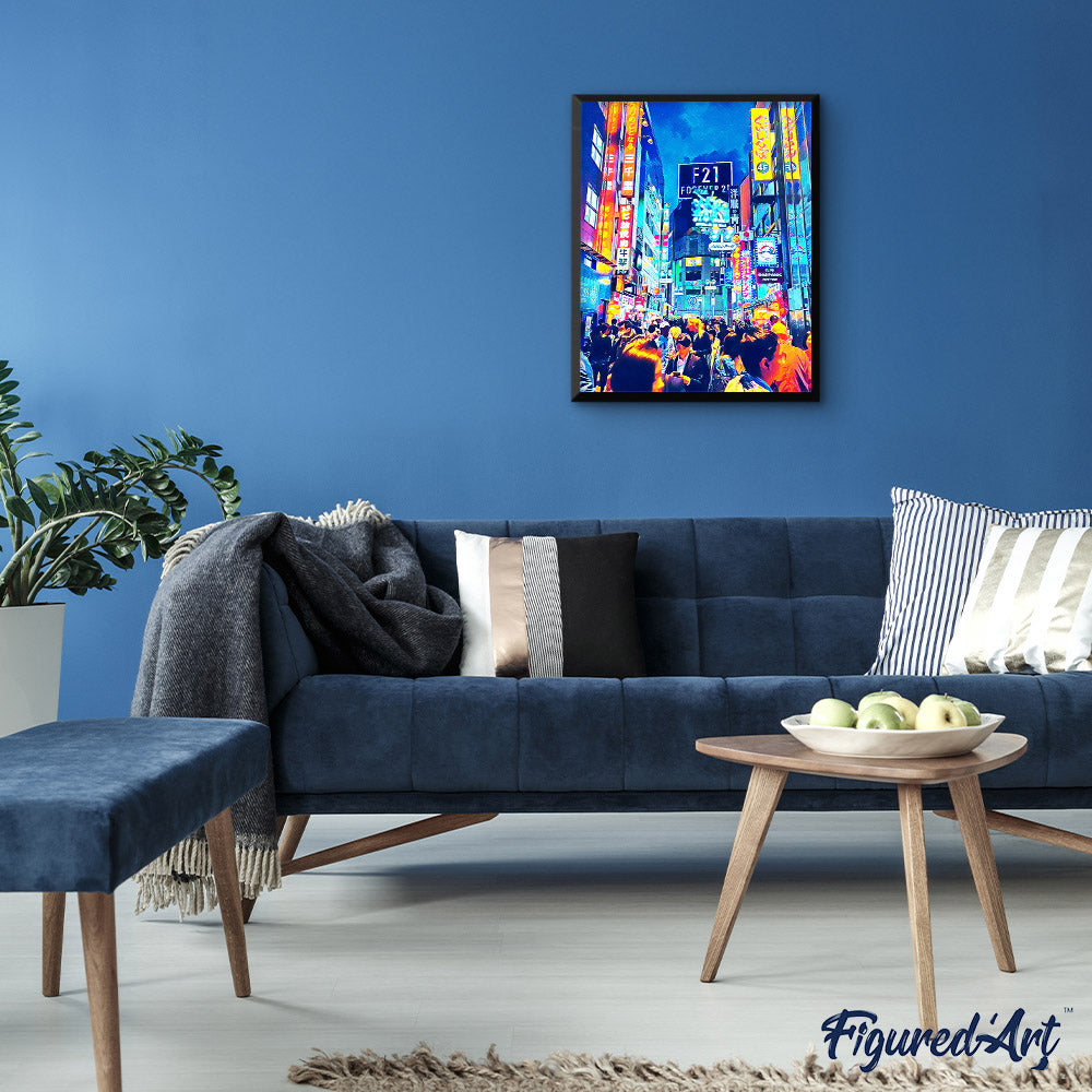 Paint by numbers | Tokyo Shibuya | intermediate new arrivals landscapes cities | Figured'Art