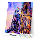 Paint by numbers | Statue in Edinburgh | intermediate new arrivals landscapes cities | Figured'Art