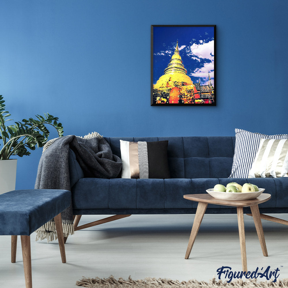 Paint by numbers | Chiangmai Temple | intermediate new arrivals landscapes cities | Figured'Art