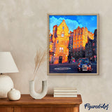 Paint by numbers | Rue Edinburgh | intermediate new arrivals landscapes cities cars and motos | Figured'Art