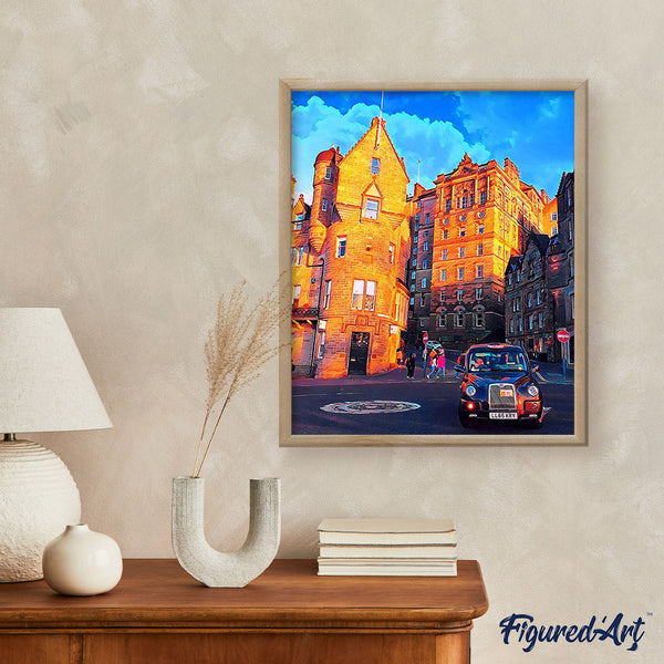 Paint by numbers | Rue Edinburgh | intermediate new arrivals landscapes cities cars and motos | Figured'Art