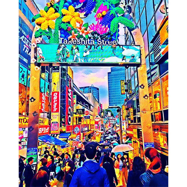 Paint by numbers | Tokyo Harajuku | advanced new arrivals landscapes cities | Figured'Art