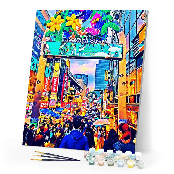 Paint by numbers | Tokyo Harajuku | advanced new arrivals landscapes cities | Figured'Art