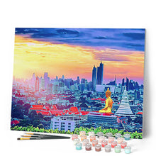 Load image into Gallery viewer, Paint by numbers | Buddha Bangkok | intermediate new arrivals landscapes cities | Figured'Art
