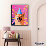 Paint by numbers | Pop Art Smiling Dog | animals dogs easy new arrivals | Figured'Art