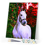 Paint by numbers | Horse and colorful background | animals horses intermediate new arrivals | Figured'Art