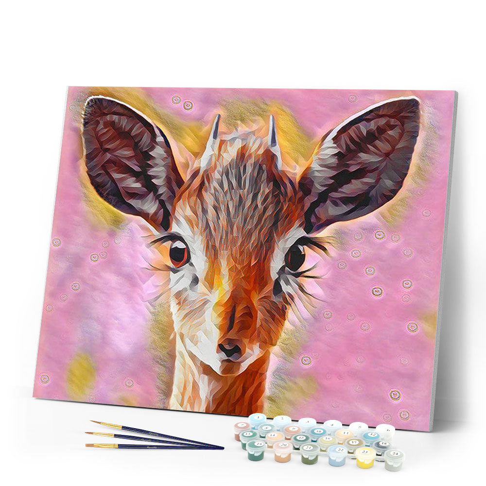 Paint by numbers | Cute doe | animals intermediate new arrivals deer | Figured'Art
