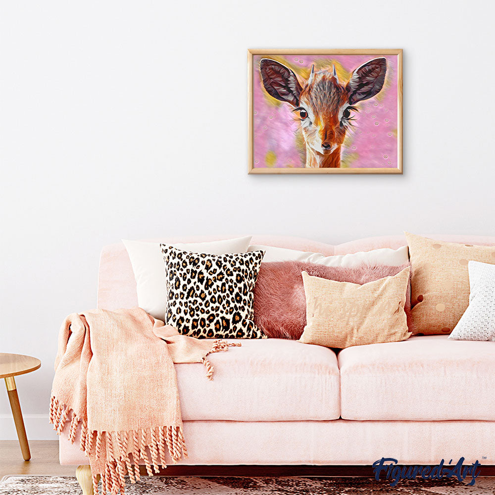 Paint by numbers | Cute doe | animals intermediate new arrivals deer | Figured'Art