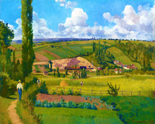 Load image into Gallery viewer, Paint by numbers | Landscape at Les Patis - Camille Pissarro | intermediate new arrivals landscapes reproduction | Figured'Art