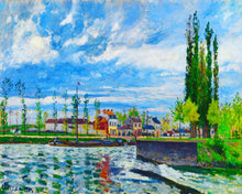 Load image into Gallery viewer, Paint by numbers | L'Ecluse à Pontoise - Camille Pissarro | intermediate new arrivals landscapes reproduction | Figured'Art
