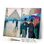 Paint by numbers | Paris street Rainy Day - Gustave Caillebotte | easy new arrivals reproduction cities | Figured'Art