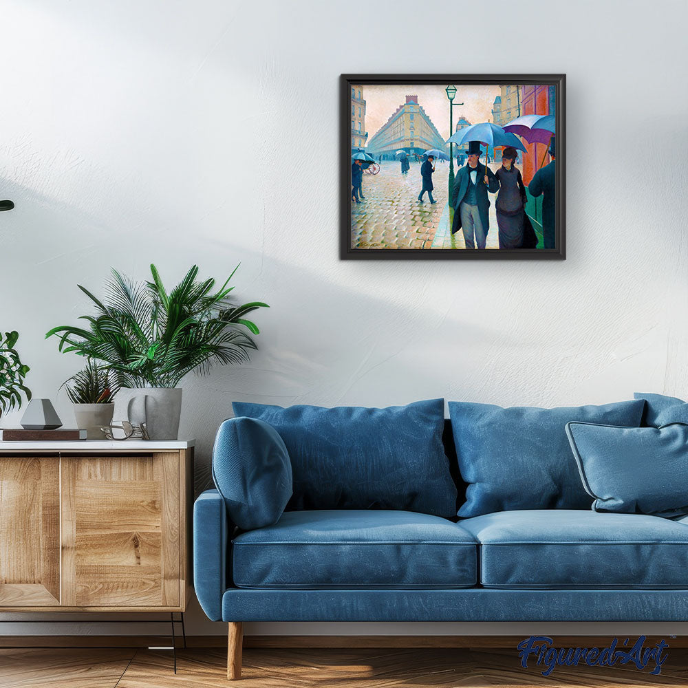 Paris street Rainy Day - Gustave Caillebotte – Figured'Art