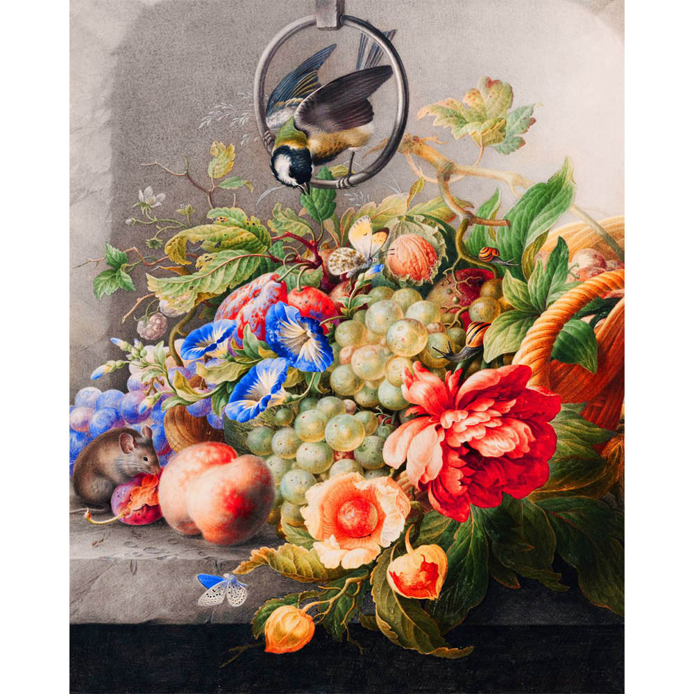 Paint by numbers | Flowers and fruits - Herman Henstenburgh | advanced flowers new arrivals reproduction | Figured'Art