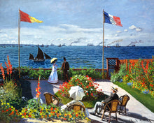 Load image into Gallery viewer, Paint by numbers | Terrace at Sainte-Addresse - Monet | intermediate new arrivals landscapes reproduction | Figured'Art