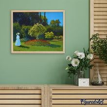 Load image into Gallery viewer, Paint by numbers | The Lady in the Garden of Saint-Address - Monet | intermediate new arrivals landscapes reproduction | Figured'Art