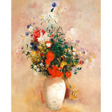 Paint by numbers | Flower vase - Odilon Redon | flowers intermediate new arrivals reproduction | Figured'Art