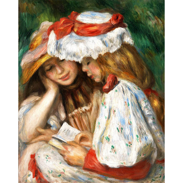 Paint by numbers | Young girls reading - Renoir | intermediate new arrivals reproduction | Figured'Art