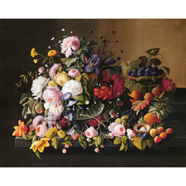 Paint by numbers | Flowers and fruits - Severin Roesen | flowers intermediate new arrivals reproduction | Figured'Art