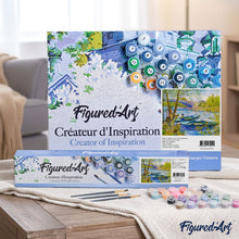 Load image into Gallery viewer, Paint by numbers | Fishing in spring Pont de Clichy - Van Gogh | ships and boats advanced new arrivals landscapes reproduction | Figured'Art