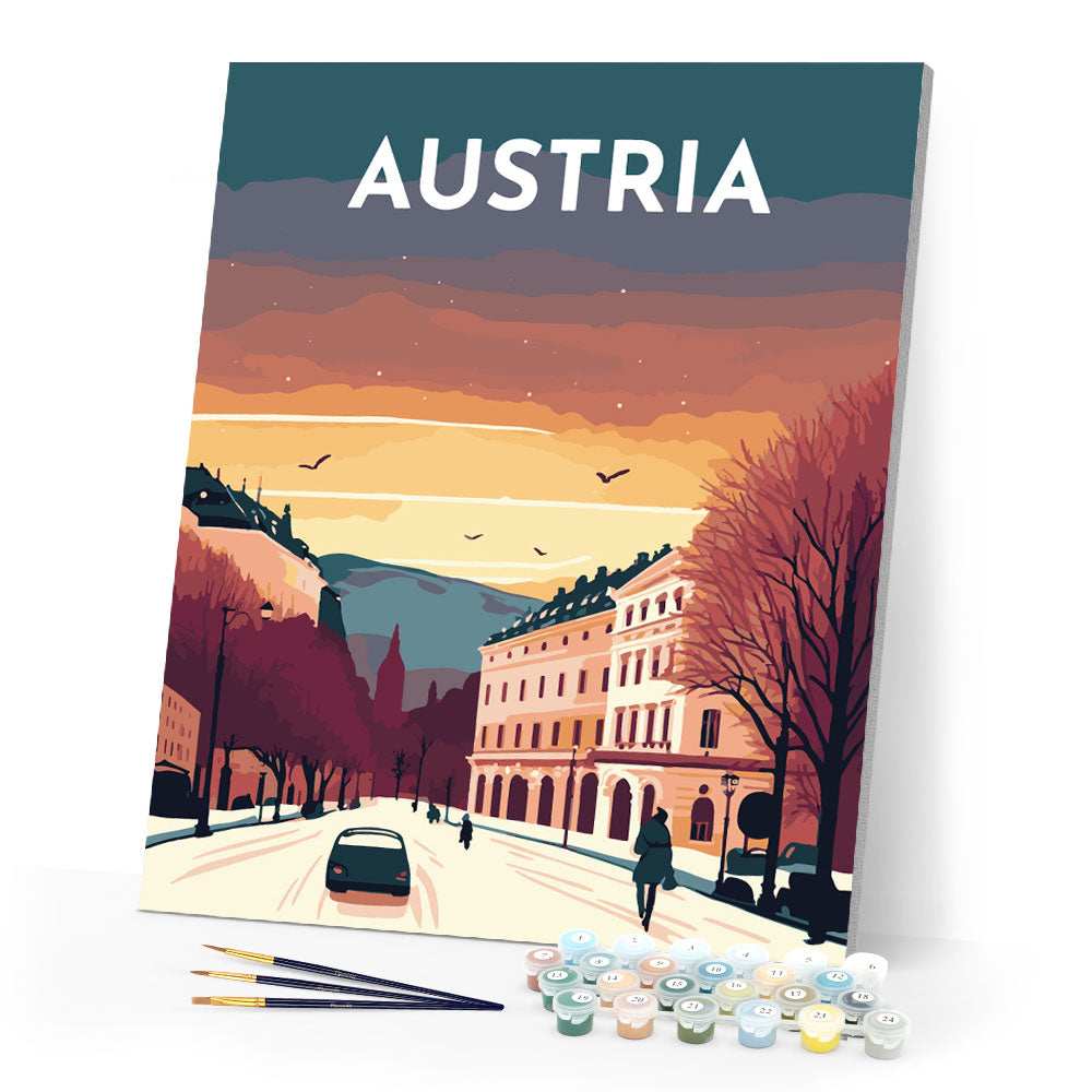 Paint by Numbers - Travel Poster Vienna