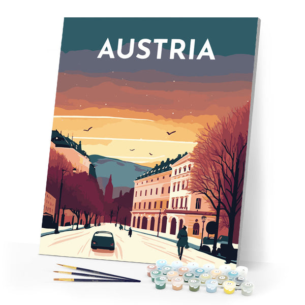 Paint by Numbers - Travel Poster Vienna