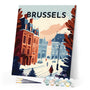 Paint by Numbers - Travel Poster Brussels