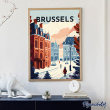 Load image into Gallery viewer, Diamond Painting - Travel Poster Brussels