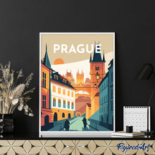 Load image into Gallery viewer, Diamond Painting - Travel Poster Prague